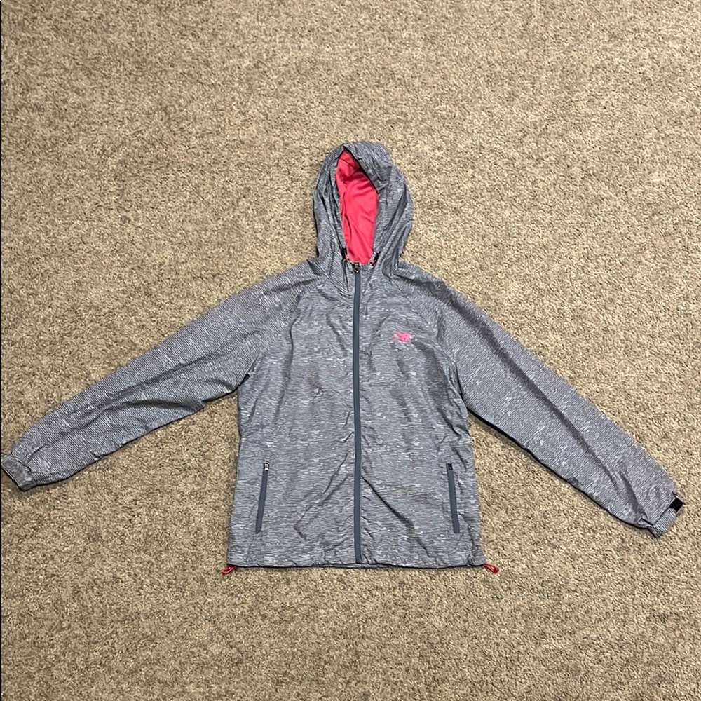 New Balance Gray and Pink Windbreaker Size: M
